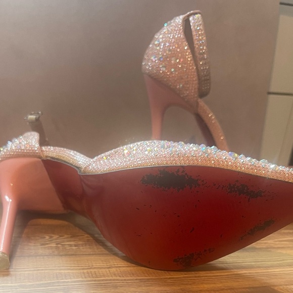Pink Rhinestone Heels - Picture 3 of 6